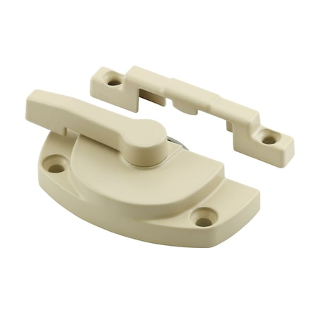 Prime-Line Window Sash Lock 1-7/8 H/C w/Keeper 2 H/C Beige w/Screws (Single Pack) F 2917